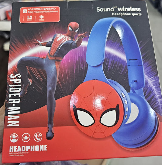 Audífonos Spiderman Bluetooth sonido HD