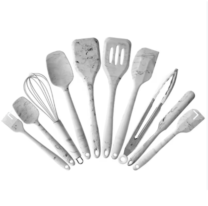 Set 10 Utensilios De Cocina Silicona