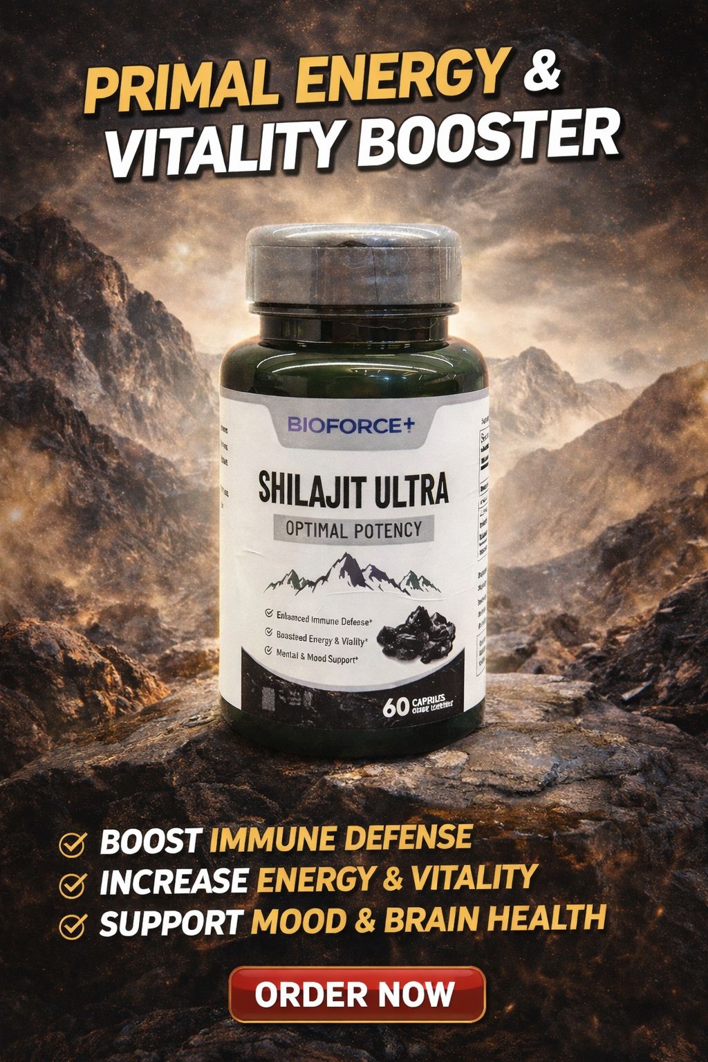 Shilajit Ultra — 60 Cápsulas