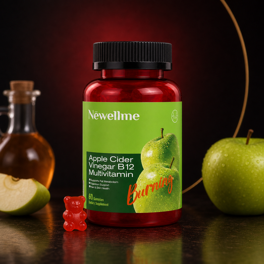 Frasco de Gomitas de Vinagre de Manzana + B12, 60 gomitas