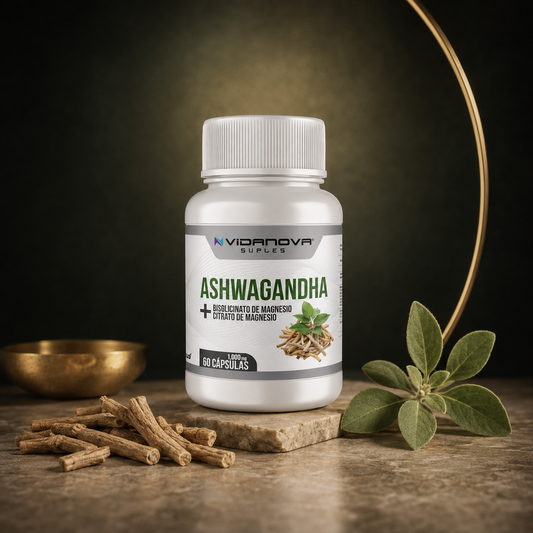 Ashwagandha + Magnesio 1000mg — 60 Cápsulas