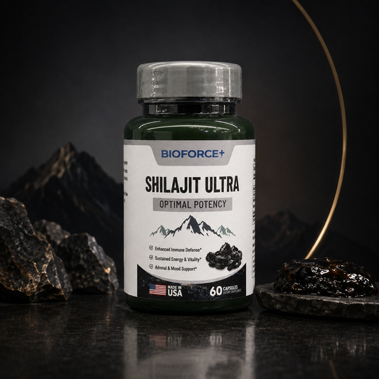 Bote de Shilajit Ultra, 60 cápsulas, resina natural de vitalidad